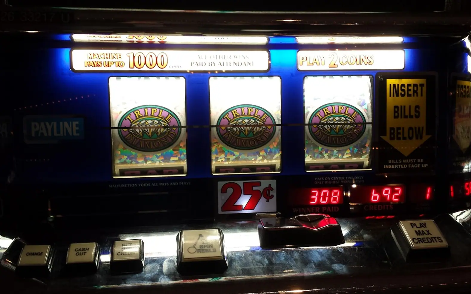Jackpot, lucky and slot machines