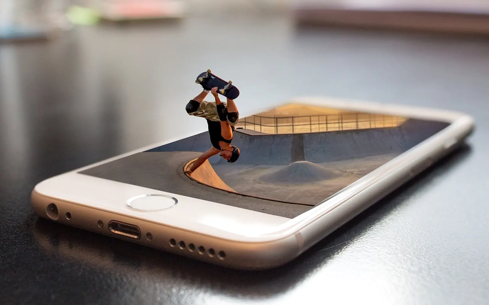 Miniature, skateboarding and skateboarder